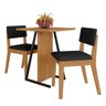 Conjunto de Mesa com 2 Cadeiras Arkansas Cinamomo/preto - M. Arapongas Cinamomo/preto 06 - 2