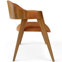 Ver imagem 2 de Cadeira para Sala de Jantar Estar Living Estofada Suran L02 Couríssimo Canela - Lyam Decor