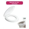 Tampa Assento Vaso Sanitário Branco Almofadado Plus Univesal - 3