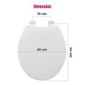Tampa Assento Vaso Sanitário Branco Almofadado Plus Univesal - 5