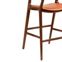 Ver imagem 5 de Banqueta Madeira Maciça com Braço Cyndi 53cm | Courino Caramelo - Sallar Home
