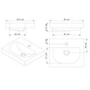 Ver imagem 3 de Cuba de Sobrepor Siena 11,5cmx45cmx37,5cm Japi