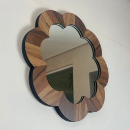Espelho Decorativo Moldura Madeira Pegui Barrie 85 cm:Marrom - 5