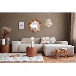 Espelho Decorativo Moldura Madeira Pegui Barrie 85 cm:Marrom - 2