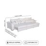 Sofá Magnifico 5 Lugares 2,60cm - de Casa Décor e Estofados. - 2