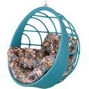 Ver imagem 2 de Balanço Ninho Suspenso Hungria Azul Turquia e Maranta Bege