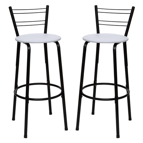 Kit 2 Banquetas para Balcão Bancada Cozinha Bistrô Ilhas Gourmet Bares Banco Flórida Preta