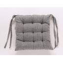 Ver imagem 1 de Kit com 6 Almofada de Cadeira Futton com Amarração 40x40cm - Grafite