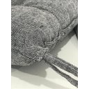 Ver imagem 3 de Kit com 6 Almofada de Cadeira Futton com Amarração 40x40cm - Grafite