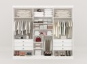 Ver imagem 2 de Guarda Roupa Casal 6 Portas 6 Gavetas - da Vinci Plus Ripado-branco - Móveis D'doro