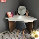 Ver imagem 6 de Escrivaninha com Gaveta de Canto Triangular Wendy Olmo/branco
