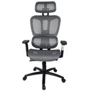 Ver imagem 4 de Cadeira de Escritório Ergonômica Presidente Tela Mesh Kelter Cinza V504