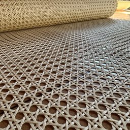 Palhinha Indiana Fibra Natural Algodão Tela Rattan Sextavada 1,00x80cm - 5