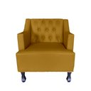 Ver imagem 2 de Sofá Divã + 2 Poltronas Capitonê para Consultório e Clínica Psicanálise - Veludo - Sv Decor:mostarda