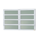 Ver imagem 1 de Basculante Alumínio 2 Seções 80 x 150 Elite V.Boreal Branco Brimak
