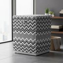 Ver imagem 2 de Capa Protetora Maquina Lavar Abertura Superior Ziper Pvc Polipropileno Capacidade 5kg 10kg