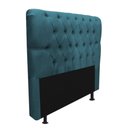 Ver imagem 3 de Cabeceira Estofada Capitonê Livia 100cm Solteiro para Cama Box Suede Azul Turquesa - Gat Magazine