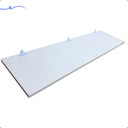 Ver imagem 2 de 1 Prateleira Branca 90X30 Com Suporte Flutuante Mdf Organizadora Decoração Cozinha Quarto Banheiro