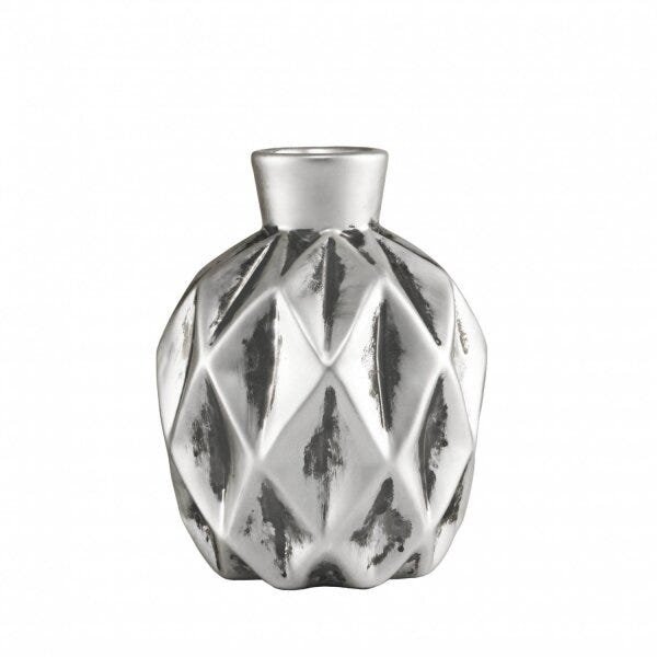 Vaso Decorativo em Cerâmica Texturizado Redondo 11cmx8,5cm Mart Collection - 1