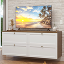 Ver imagem 1 de Rack para TV até 70 Polegadas 160cm 4 Gavetas Rustic/Branco Vik Madesa 04