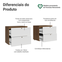 Ver imagem 5 de Rack para TV até 70 Polegadas 160cm 4 Gavetas Rustic/Branco Vik Madesa 04
