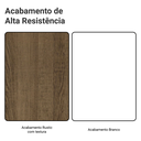 Ver imagem 2 de Rack para TV até 70 Polegadas 160cm 4 Gavetas Rustic/Branco Vik Madesa 04