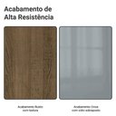 Ver imagem 4 de Armário Aéreo 100 Cm 1 Porta Basculante Rustic/cinza Lux Madesa