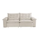 Ver imagem 2 de Sofá Alice 3 Lugares Retrátil e Reclinável 230cm Branco Meu Sofá Online