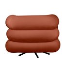 Ver imagem 5 de Poltrona Decorativa Micheli Base Giratória e Balanço Veludo Cor Terracota