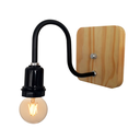 Ver imagem 1 de Arandela de Parede Colonial Retrô Simples Canopla Pinus - Soquete E-27 – Abf Luminárias:preto