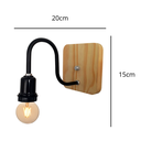 Ver imagem 2 de Arandela de Parede Colonial Retrô Simples Canopla Pinus - Soquete E-27 – Abf Luminárias:preto