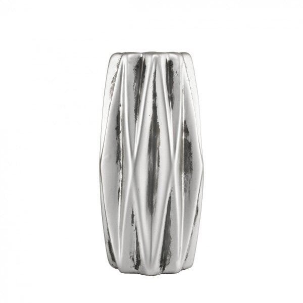 Vaso Decorativo em Cerâmica Texturizado Oval 13,5cmx7cm Mart Collection - 1