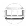 Nicho De Parede Para Banheiro Porta Toalha Em Mdf Branco - 4