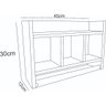Nicho De Parede Para Banheiro Porta Toalha Em Mdf Branco - 5