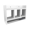 Nicho De Parede Para Banheiro Porta Toalha Em Mdf Branco - 1