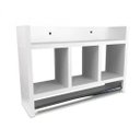 Ver imagem 1 de Nicho De Parede Para Banheiro Porta Toalha Em Mdf Branco