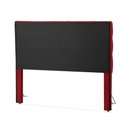 Ver imagem 3 de Cabeceira Cama Queen Estofada 1,60 - Maia Veludo Vermelho
