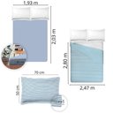 Ver imagem 4 de Jogo de Cama King Size Algodão 300 Fios 4 Pçs Estampa Estilo