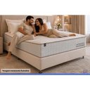 Ver imagem 5 de Cama Box com Colchão Queen Physical Corano White Molas Ensacadas Courino Branco Ortobom 158cm