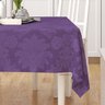 Toalha Da Mesa Roxa Grande Lisa Clássica Retangular 2,20M x 1,40M Tecido Jacquard - 2