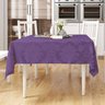 Toalha Da Mesa Roxa Grande Lisa Clássica Retangular 2,20M x 1,40M Tecido Jacquard - 1