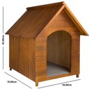 Ver imagem 2 de Casinha de Cachorro em Madeira Maciça N° 4 - Cerejeira