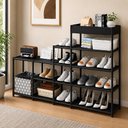 Ver imagem 2 de Sapateira Organizadora Modular 12 Prateleiras 20cm Ferro Preto Yeet