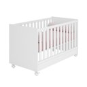 Ver imagem 1 de Berço Mini Cama Americano Doce Sonho com Rodízios Branco - Qmovi
