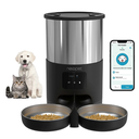 Ver imagem 1 de Comedouro Alimentador de Ração Wifi 4 Litros Cachorros e Gatos Cor Preto
