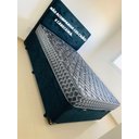 Ver imagem 6 de Cama Box Baú Casal Blindado com Pistão a Gás:suede Preto/casal