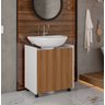 Gabinete para Pia de Banheiro Eccos Naturale com Branco - Casa JD Móveis - 1