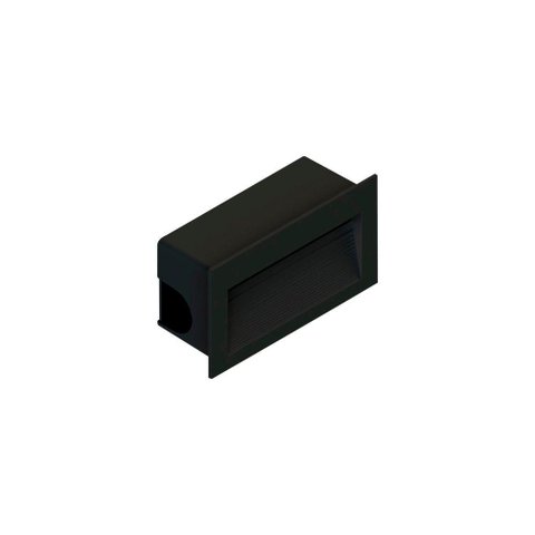 Balizador Save Energy Embutir Led 3w Bivolt Preto 3000k Luz Amarela Se-355.1507