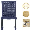 Ver imagem 7 de Mesa Ascoli 120 Cm com 6 Cadeiras Cannes de Alumínio Trama Azul