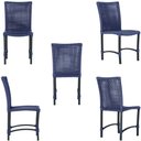 Ver imagem 3 de Mesa Ascoli 120 Cm com 6 Cadeiras Cannes de Alumínio Trama Azul